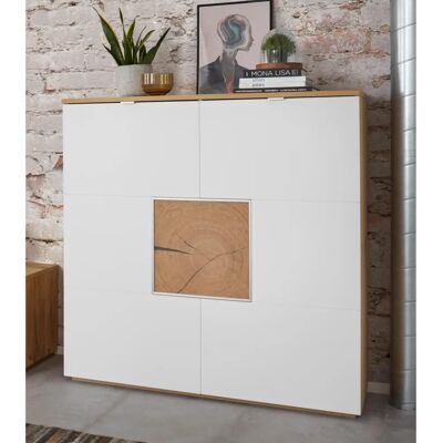 Vogl MÖBELFABRIK Hochschrank - Beige - 114cm - Moderner Stauraum Vogl MÖBELFABRIK Hochschrank - Beige - 114cm - Moderner Stauraum