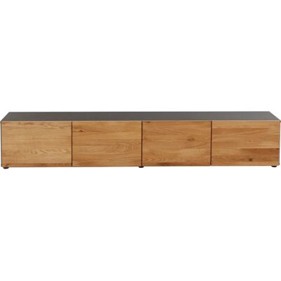Vogl Möbel Fabrik 1237 Lowboard - Massivholzfront, Grau, 184cm Vogl Möbel Fabrik 1237 Lowboard - Massivholzfront, Grau, 184cm