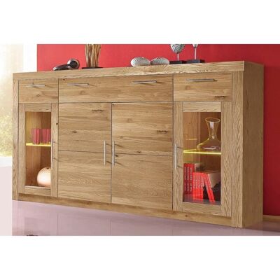VOGL MÖBELFABRIK Modernes Wildeiche Highboard - Sideboard 4-trg VOGL MÖBELFABRIK Modernes Wildeiche Highboard - Sideboard 4-trg