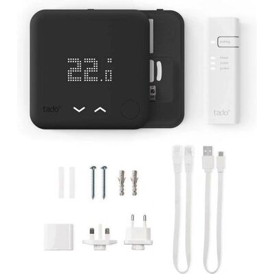 Termostato Wi-Fi intelligente Tado V3+ - Compatibile con Alexa, Google, Siri Termostato Wi-Fi intelligente Tado V3+ - Compatibile con Alexa, Google, Siri