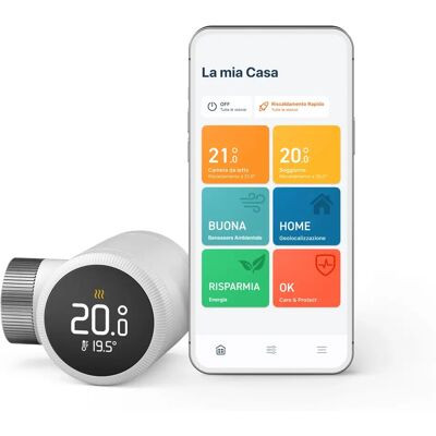 Thermostat intelligent blanc tado° - Modèle VX-SRT02 - Contrôle chauffage - Publicité Thermostat intelligent blanc tado° - Modèle VX-SRT02 - Contrôle chauffage - Publicité