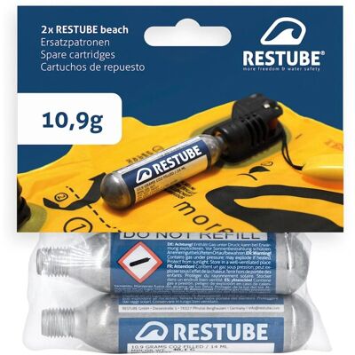Restube Silber 10,9g CO2 Patronen - Ersatzpatronen Restube Silber 10,9g CO2 Patronen - Ersatzpatronen