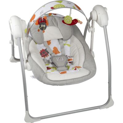 BABYGO Dandly Graue Babywippe - Elektrische Babyschaukeln mit Sound BABYGO Dandly Graue Babywippe - Elektrische Babyschaukeln mit Sound