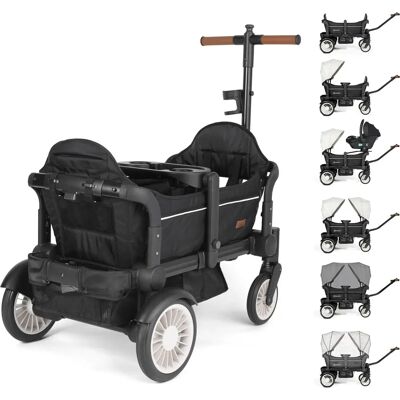BabyGo Cozy Rider Zwart Luxe Kinder Bolderkar - Kinderwagen BabyGo Cozy Rider Zwart Luxe Kinder Bolderkar - Kinderwagen