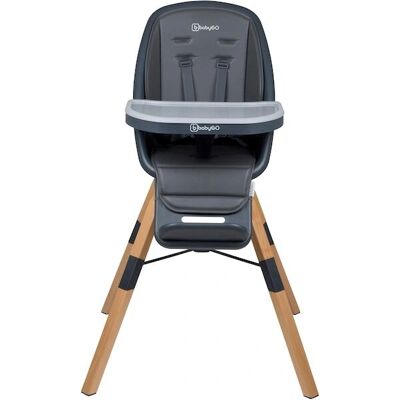 babyGO Hochstuhl Carou – 360° drehbar, grau, mit Spielbrett babyGO Hochstuhl Carou – 360° drehbar, grau, mit Spielbrett