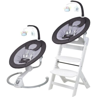 babyGO Family Homey Set - Hochstuhl & Babywippe babyGO Family Homey Set - Hochstuhl & Babywippe