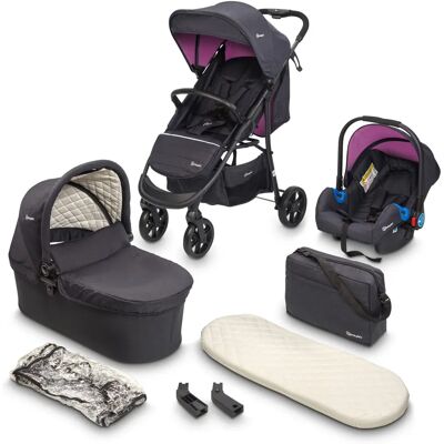BabyGO Style - 3in1, rosegold/black - Baby, Kinderwagen BabyGO Style - 3in1, rosegold/black - Baby, Kinderwagen
