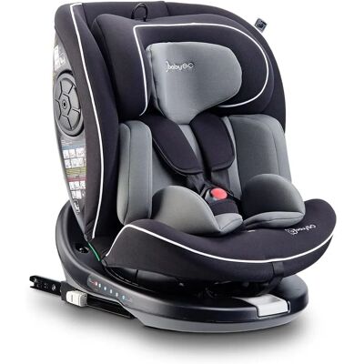 BabyGo Nova2 i-Size Kindersitz - 360° Drehung, Schwarz, 40-150cm BabyGo Nova2 i-Size Kindersitz - 360° Drehung, Schwarz, 40-150cm