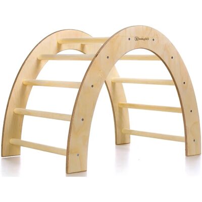 BabyGo Holz-Kletterbogen - Natur - für Kinder ab 3 Jahre BabyGo Holz-Kletterbogen - Natur - für Kinder ab 3 Jahre