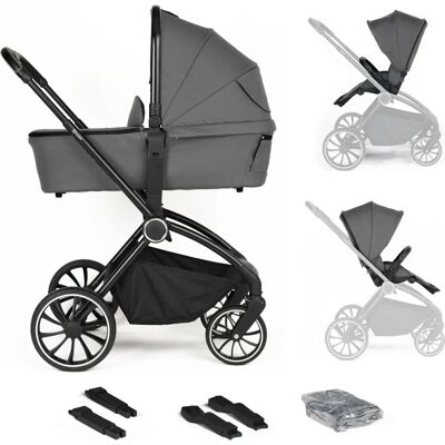 BabyGo - Harmony - Grau - 3-in-1 - Kinderwagen BabyGo - Harmony - Grau - 3-in-1 - Kinderwagen