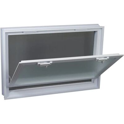 Fuchs Design - Lüftungsfenster - 57x38x8 cm - Blanc - Fenêtre de ventilation - Publicité Fuchs Design - Lüftungsfenster - 57x38x8 cm - Blanc - Fenêtre de ventilation - Publicité