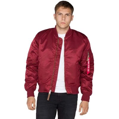 Alpha Industries Homens - Jaqueta MA-1 VF 59 Borgonha - Jaqueta Alpha Industries Homens - Jaqueta MA-1 VF 59 Borgonha - Jaqueta