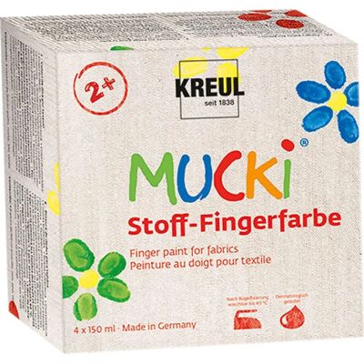 Kreul 28400 - Textilfingerfärger - Livfulla vattenbaserade färger för barn Kreul 28400 - Textilfingerfärger - Livfulla vattenbaserade färger för barn