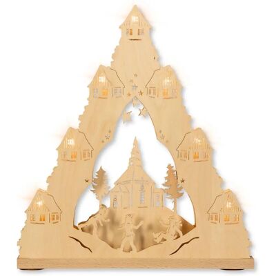 WEIGLA Seiffener Kirche LED Schwibbogen - Erzgebirge Weihnachtsdeko WEIGLA Seiffener Kirche LED Schwibbogen - Erzgebirge Weihnachtsdeko