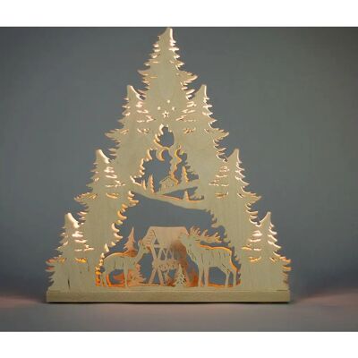 WEIGLA Hirschfamilie Holz Lichterbogen - Weihnachtsdeko WEIGLA Hirschfamilie Holz Lichterbogen - Weihnachtsdeko
