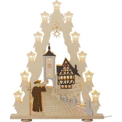 WEIGLA Rothenburg ob der Tauber Holz Weihnachtsdeko - LED 15 Lichter WEIGLA Rothenburg ob der Tauber Holz Weihnachtsdeko - LED 15 Lichter