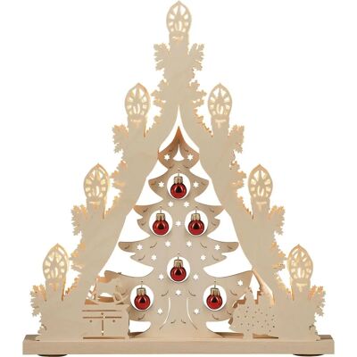 WEIGLA Weihnachtsbaum mit Kugeln LED Lichterbogen - Schwibbögen WEIGLA Weihnachtsbaum mit Kugeln LED Lichterbogen - Schwibbögen