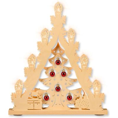 WEIGLA Weihnachtsbaum mit Kugeln LED Lichterbogen - Schwibbögen WEIGLA Weihnachtsbaum mit Kugeln LED Lichterbogen - Schwibbögen