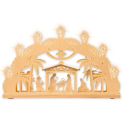 WEIGLA Bethlehem LED Holz Weihnachtsbogen - LED Schwibbogen WEIGLA Bethlehem LED Holz Weihnachtsbogen - LED Schwibbogen