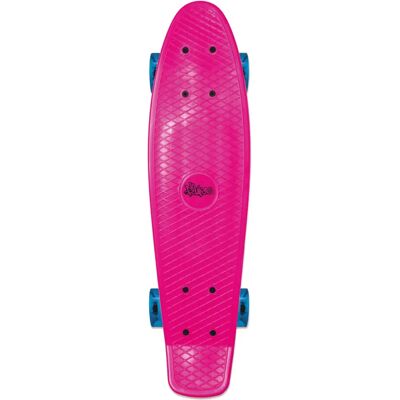 No Rules Skateboard Pink - 22.44" mit Leuchtrollen No Rules Skateboard Pink - 22.44" mit Leuchtrollen