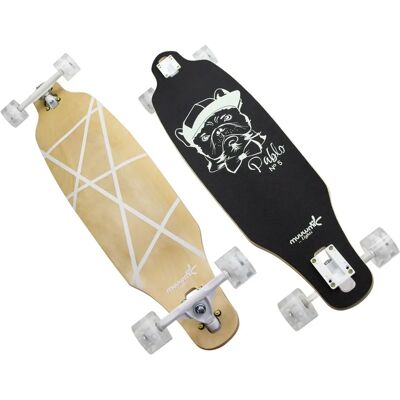 Muuwmi Skateboard - Leuchtend, Langerboard, 97x23cm Muuwmi Skateboard - Leuchtend, Langerboard, 97x23cm