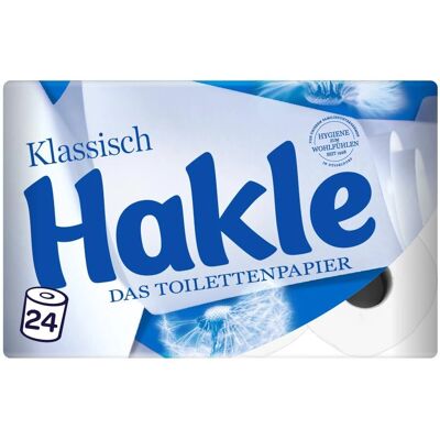 Papel Higiénico Hakle Classic Blanco - 3 Capas, 24 Rulos Papel Higiénico Hakle Classic Blanco - 3 Capas, 24 Rulos