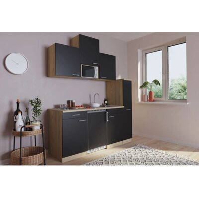 RESPEKTA - KB180ESGMI - 180 cm - Nero - Cucina RESPEKTA - KB180ESGMI - 180 cm - Nero - Cucina