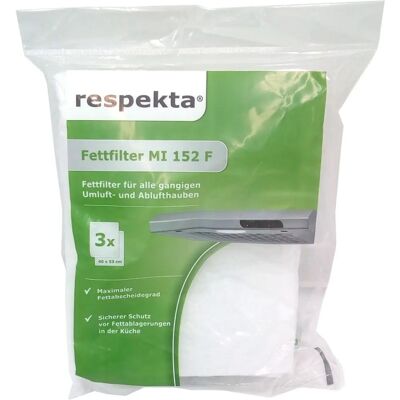 Filtre à graisse Respekta MI152F - Pour cuisson et pâtisserie - Publicité Filtre à graisse Respekta MI152F - Pour cuisson et pâtisserie - Publicité