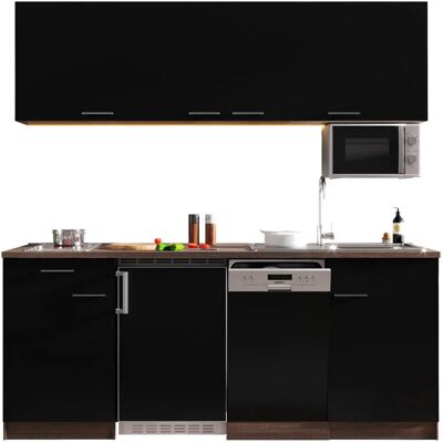 Set Cucina Modulare RESPEKTA York - Finitura Nera e Quercia - Cucina Set Cucina Modulare RESPEKTA York - Finitura Nera e Quercia - Cucina