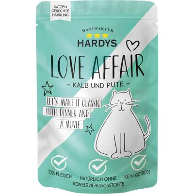 Hardys LOVE AFFAIR 24 x 100 g mokra karma dla kotów - Cielęcina, Indyk Hardys LOVE AFFAIR 24 x 100 g mokra karma dla kotów - Cielęcina, Indyk