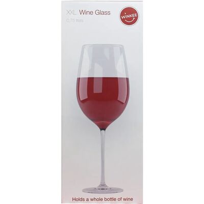 Winkee XXL - Riesiges Weinglas - 750 ml - Transparent Winkee XXL - Riesiges Weinglas - 750 ml - Transparent