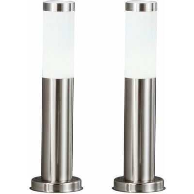 ETC-SHOP - Set di 2 lampade da terra per esterni IP44 illuminazione da giardino moderna in acciaio inossidabile - Outdoor lighting ETC-SHOP - Set di 2 lampade da terra per esterni IP44 illuminazione da giardino moderna in acciaio inossidabile - Outdoor lighting
