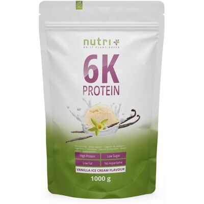 Nutri+ 6K Proteína Vegetal Vegana em Pó - Alta Qualidade, Low-Carb, Sem Aditivos Nutri+ 6K Proteína Vegetal Vegana em Pó - Alta Qualidade, Low-Carb, Sem Aditivos