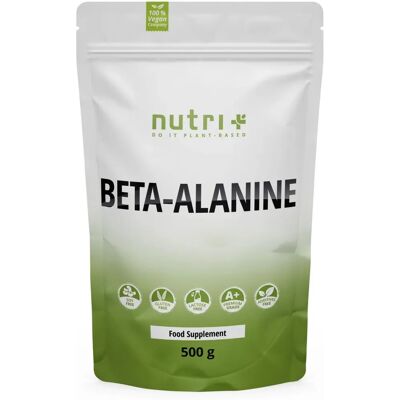 Nutri+ - Beta-Alanina 500g - dose de 2,5 g - pó de aminoácidos Nutri+ - Beta-Alanina 500g - dose de 2,5 g - pó de aminoácidos