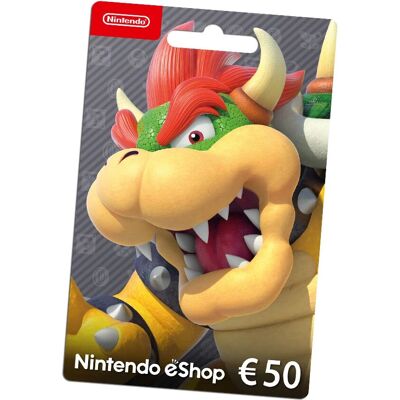 Tarjeta de regalo de Nintendo eShop 50 € - Nintendo Tarjeta de regalo de Nintendo eShop 50 € - Nintendo