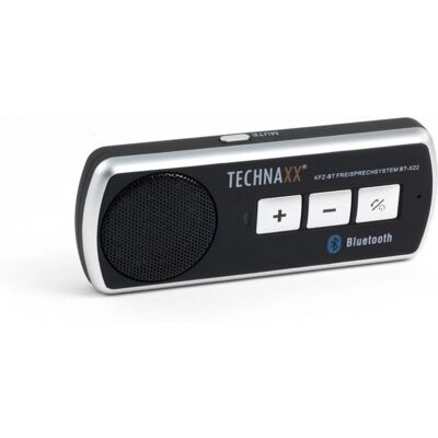 Technaxx BT-X22 Vivavoce Bluetooth - Bluetooth 4.0, Nero, Argento Technaxx BT-X22 Vivavoce Bluetooth - Bluetooth 4.0, Nero, Argento