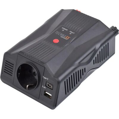 TECHNAXX 300W Inverter - Presa di Protezione, USB-C & A, 12V a 230V TECHNAXX 300W Inverter - Presa di Protezione, USB-C & A, 12V a 230V