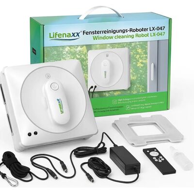 Technaxx LX-047 Window Cleaning Robot - 4 Programs, Remote, White Technaxx LX-047 Window Cleaning Robot - 4 Programs, Remote, White