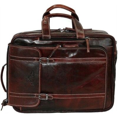 Alpenleder CG2054-B Rucksack - Büffelleder, Braun, 17" Alpenleder CG2054-B Rucksack - Büffelleder, Braun, 17"