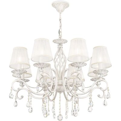 Maytoni ARM247-08-G Ceiling Lighting - E14, 8 Lights, White Gold, 59cm Maytoni ARM247-08-G Ceiling Lighting - E14, 8 Lights, White Gold, 59cm