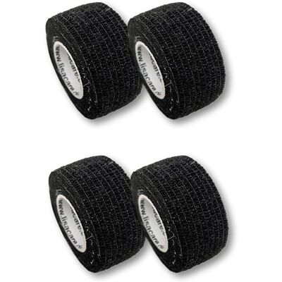 LisaCare - Cerotti dita 2.5x4.5m 4pz - Nero - 4 pezzi - Adhesive bandage LisaCare - Cerotti dita 2.5x4.5m 4pz - Nero - 4 pezzi - Adhesive bandage