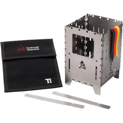 Bushcraft Essentials Bushbox XL Titanium - Campingkocher Bushcraft Essentials Bushbox XL Titanium - Campingkocher