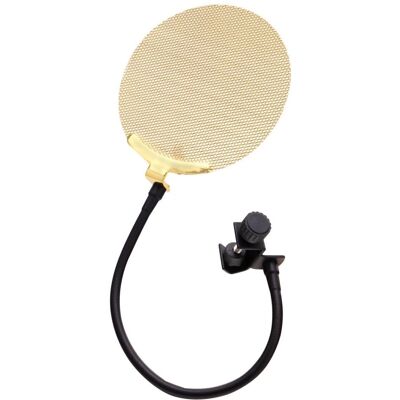 Pronomic PK-635 Microphone Accessory - 13.5 cm Pop Killer & Gold Metal Pronomic PK-635 Microphone Accessory - 13.5 cm Pop Killer & Gold Metal
