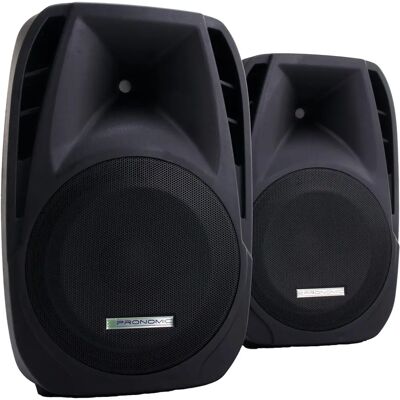Pronomic enceinte PA 15 pouces 700W - avec roulettes - Publicité Pronomic enceinte PA 15 pouces 700W - avec roulettes - Publicité
