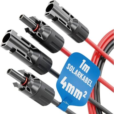 Absina Solarkabel-Set MC4 4mm² IP67 - Solarmodulverbindung Absina Solarkabel-Set MC4 4mm² IP67 - Solarmodulverbindung