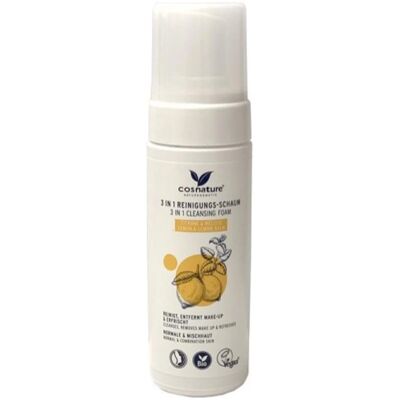 Cosnature Espuma Limpiadora 3 en 1 Bio Limón y Melisa 150 ml - Espuma Limpiadora Cosnature Espuma Limpiadora 3 en 1 Bio Limón y Melisa 150 ml - Espuma Limpiadora