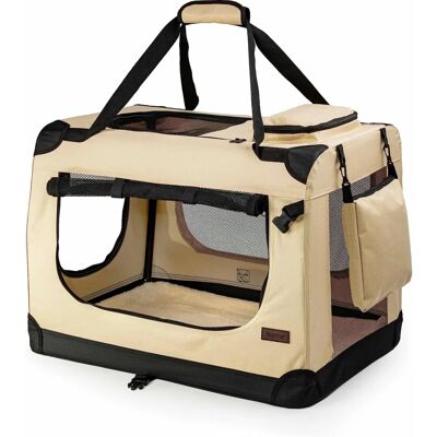Dibea TB10043 - Opvouwbare dierenkooi - Beige Dibea TB10043 - Opvouwbare dierenkooi - Beige