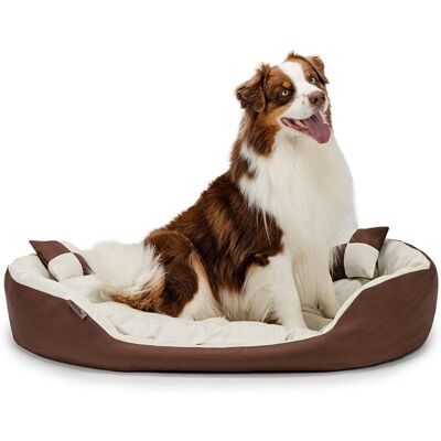 Dibea Hundebett - Brun-Beige - 110x80x23cm - Hundebett Dibea Hundebett - Brun-Beige - 110x80x23cm - Hundebett