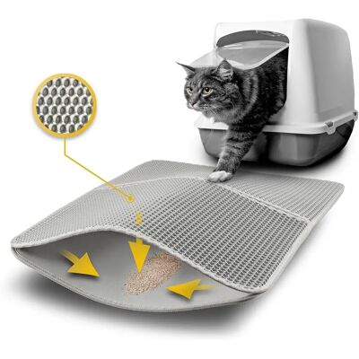 Lionto CM00329 - Katzentoilettmatte - Wasserfest, Umweltfreundlich, Leicht zu Reinigen Lionto CM00329 - Katzentoilettmatte - Wasserfest, Umweltfreundlich, Leicht zu Reinigen
