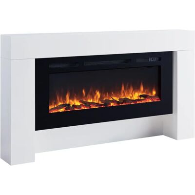 Crownflame Elektrischer Kamin Zeus Weiß - Realistischer 3D-Flammeneffekt, 2000W Heizung Crownflame Elektrischer Kamin Zeus Weiß - Realistischer 3D-Flammeneffekt, 2000W Heizung